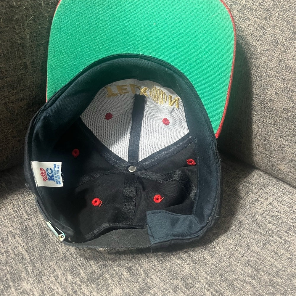Telxon Racing Black and Red Strap Back Hat