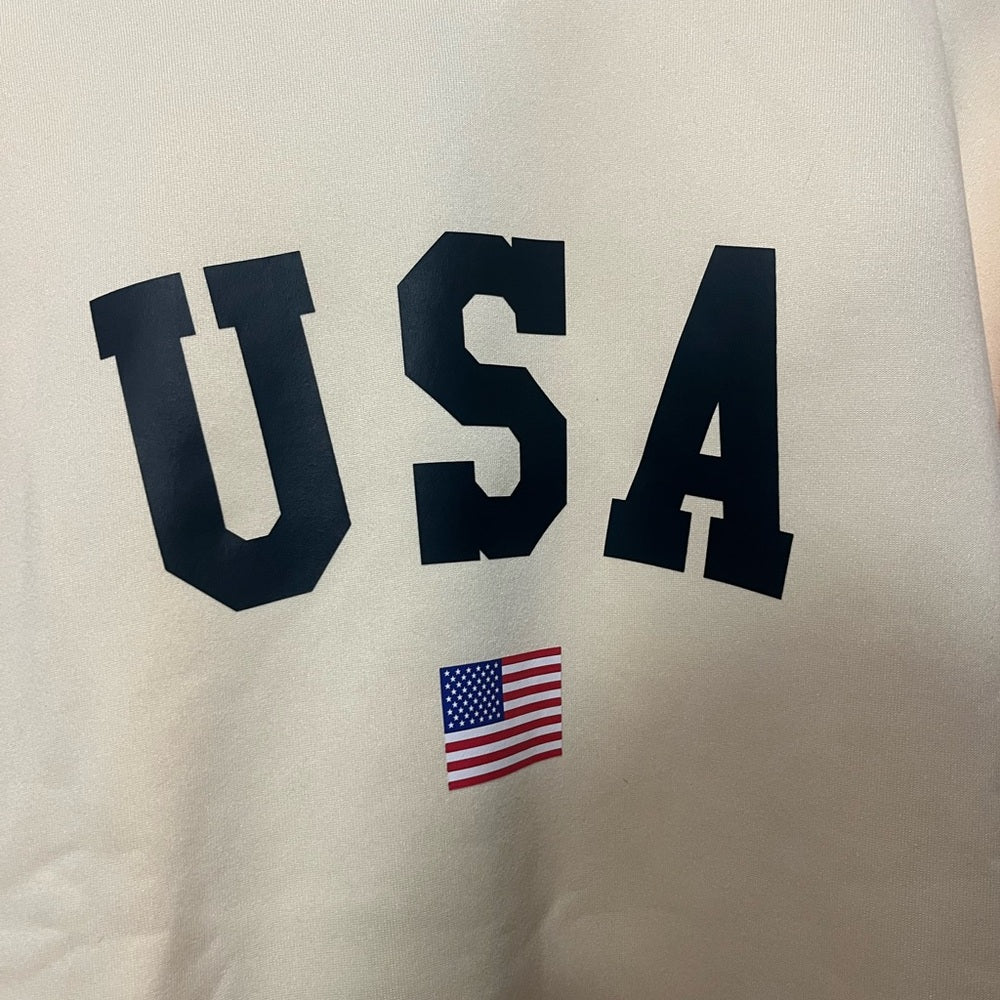 USA Graphic Beige Sweater