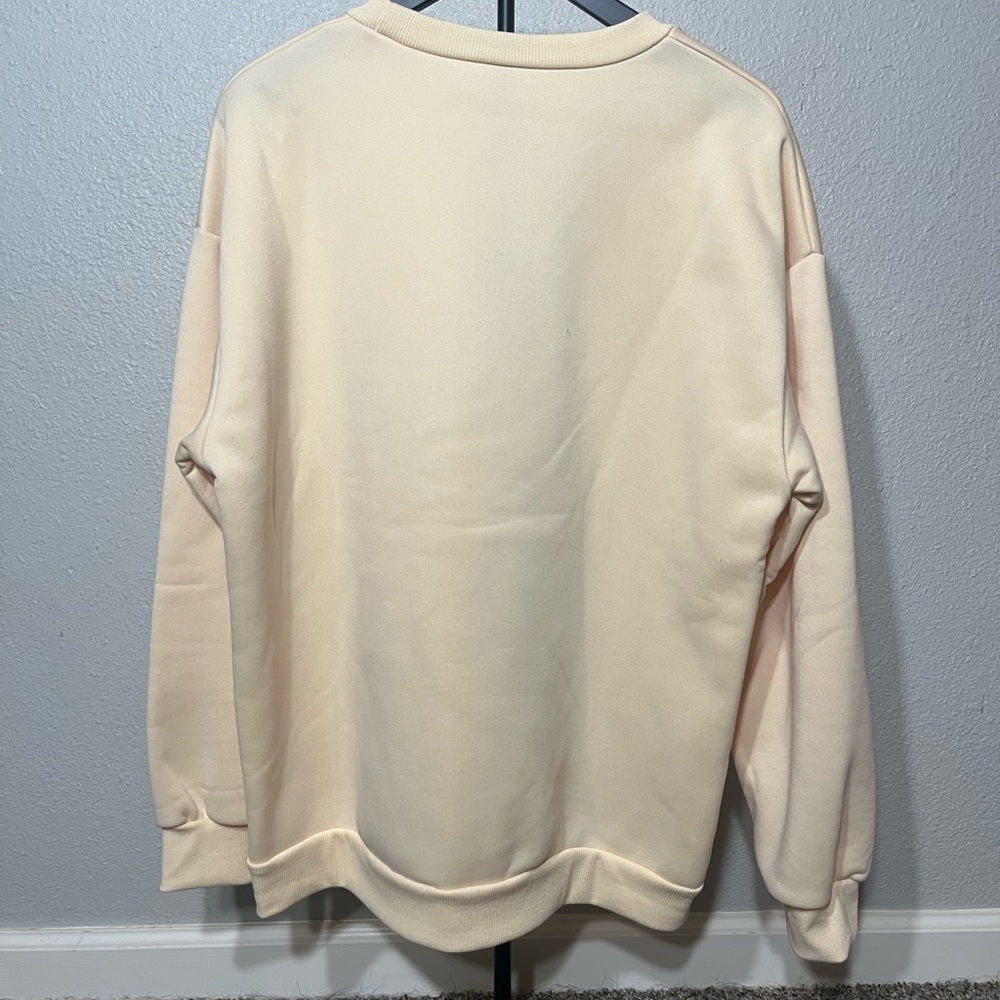 USA Graphic Beige Sweater