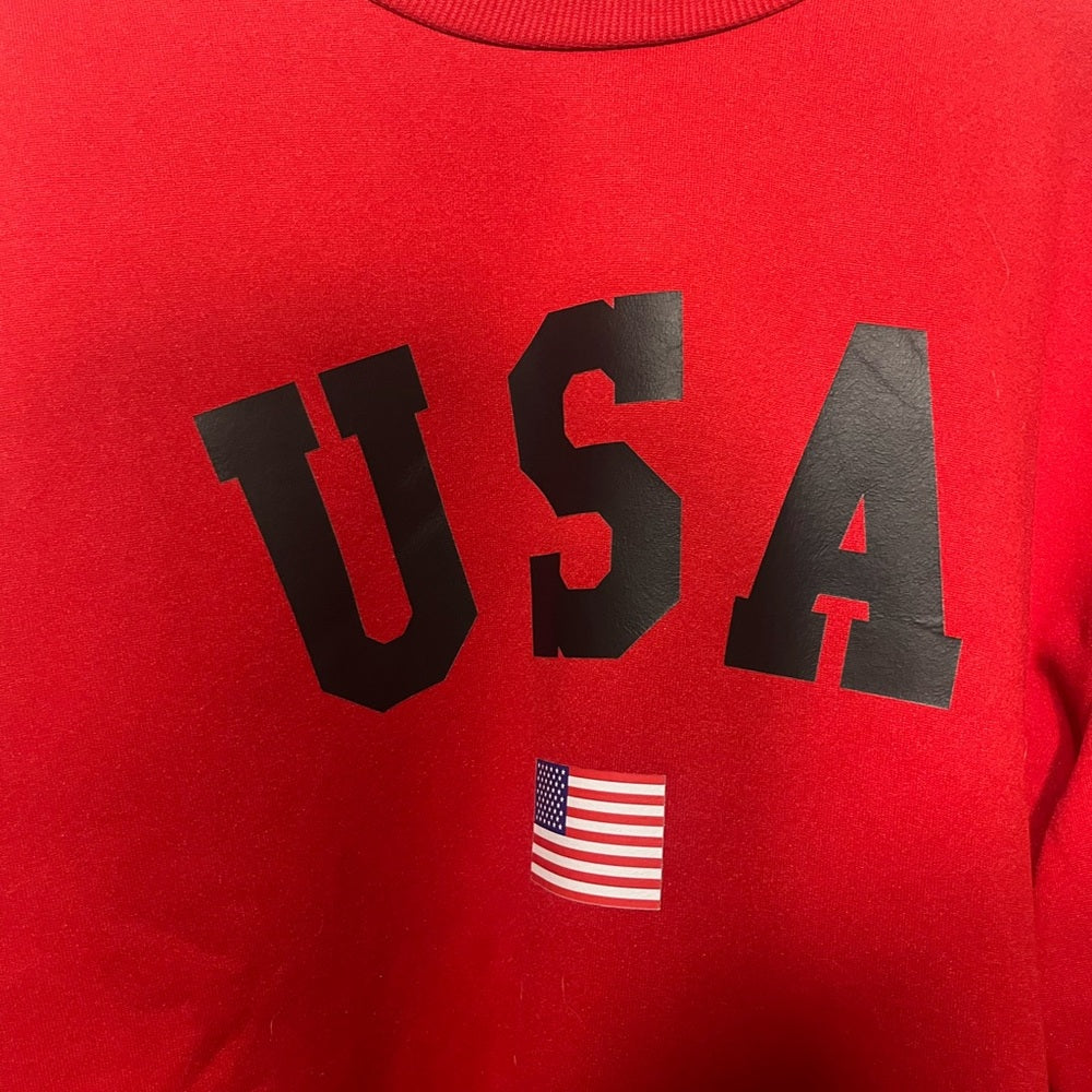Vibrant Red Crew Neck Sweater