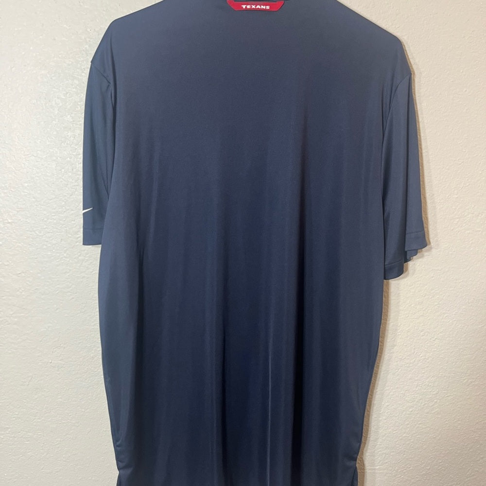 NFL Texans Dark Blue Polo Shirt
