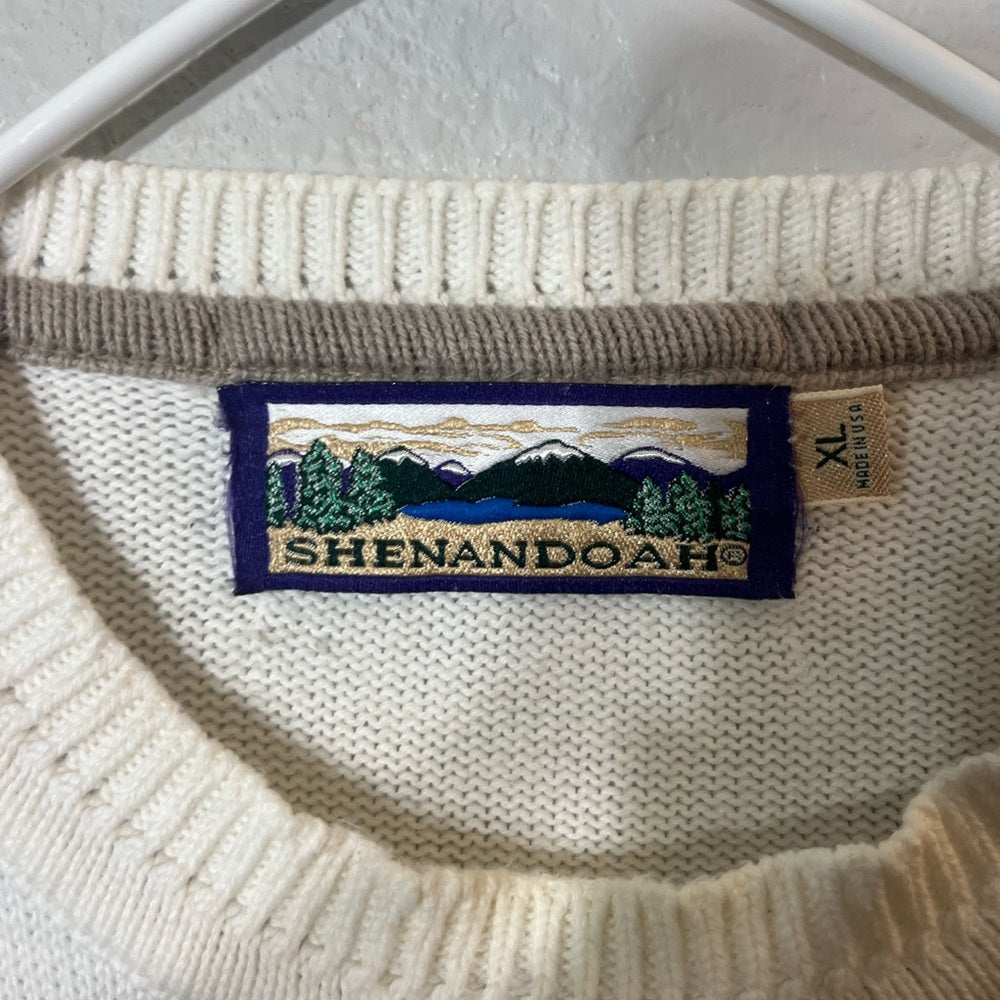 Men's Classic Cream Crewneck Sweater