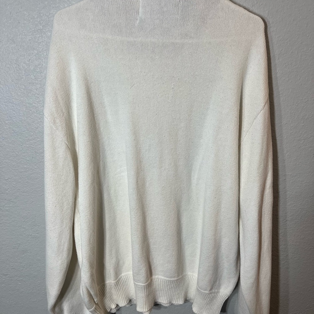 Men's Classic Cream Crewneck Sweater