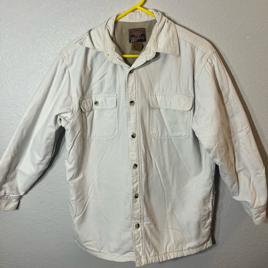Men's Classic Cream Shirt Jacket