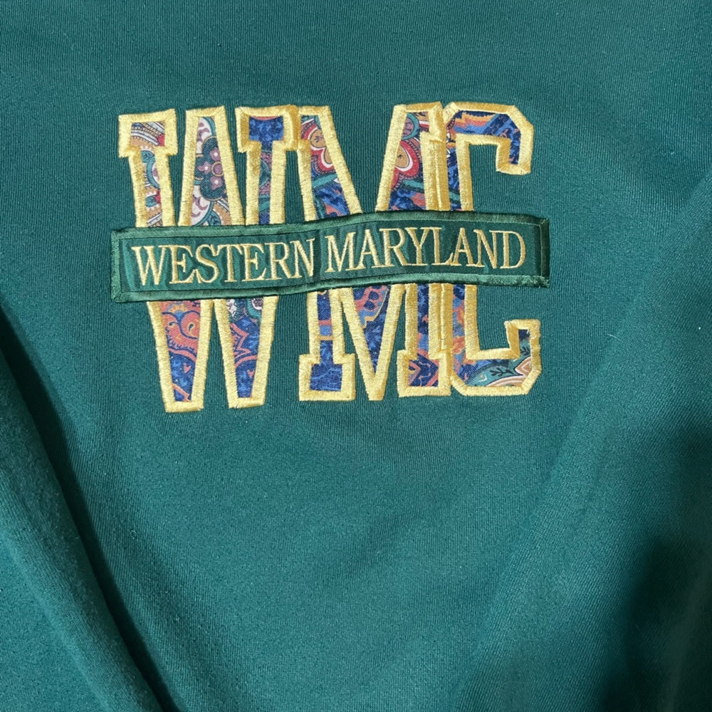 Western Maryland Women's Green Crew Neck Sweater