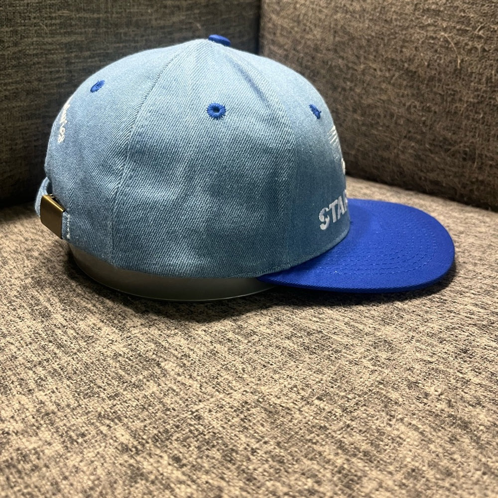 Vintage Blue and Denim SnapBack Hat - Star Bank