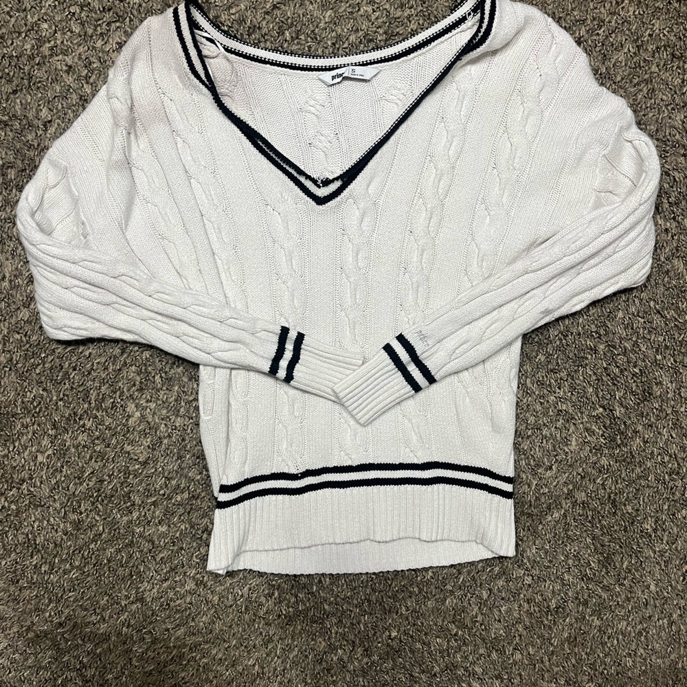 Vintage Prince Tennis Sweater - White