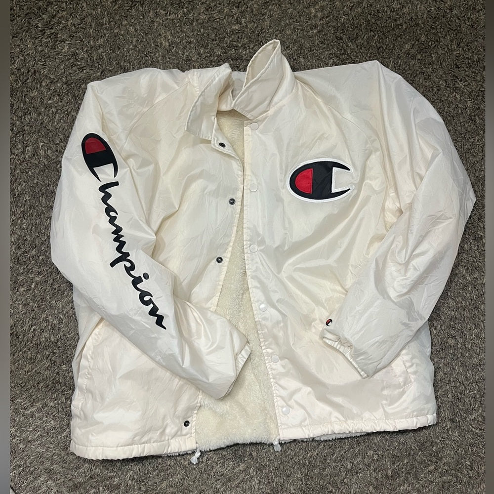 Champion Cream Jacket with Plush Lining