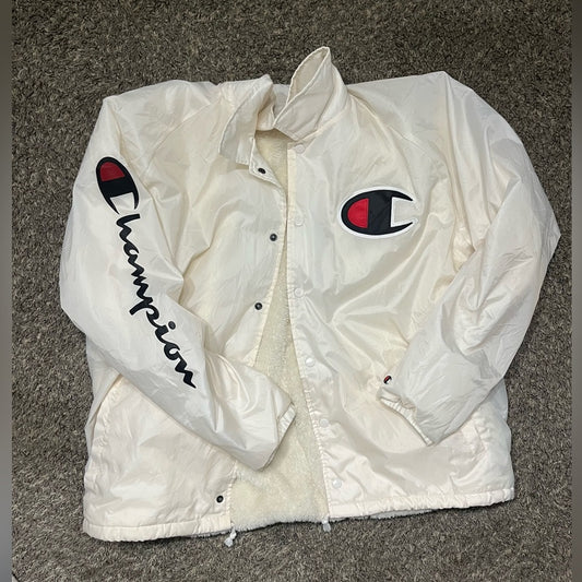 Champion Cream Jacket with Plush Lining