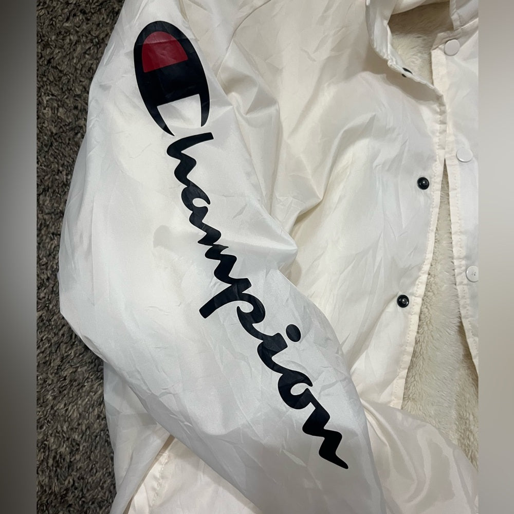 Champion Cream Jacket with Plush Lining