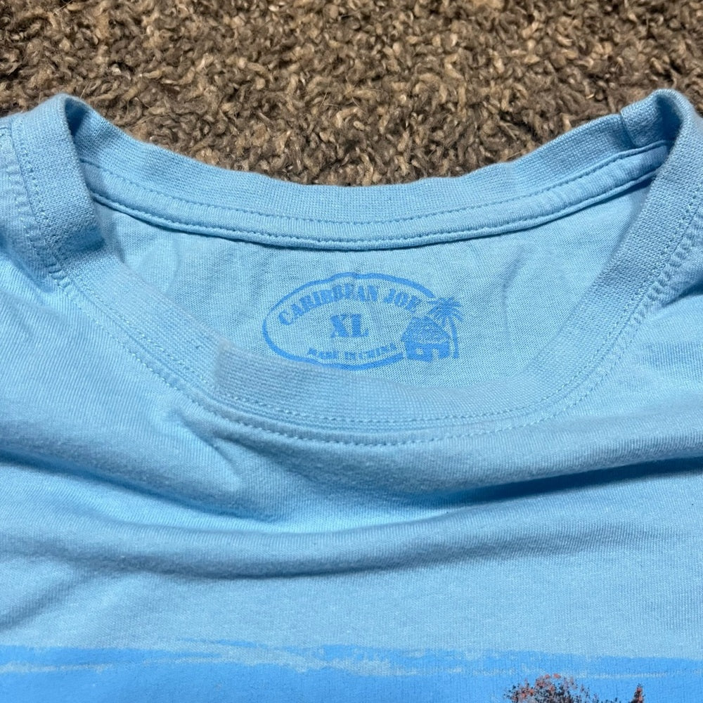 Caribbean Joe Light Blue Graphic Tee