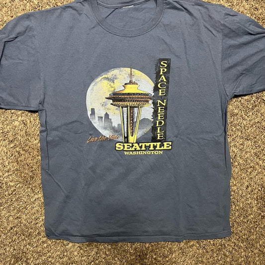 Space Needle Graphic Tee - Gray