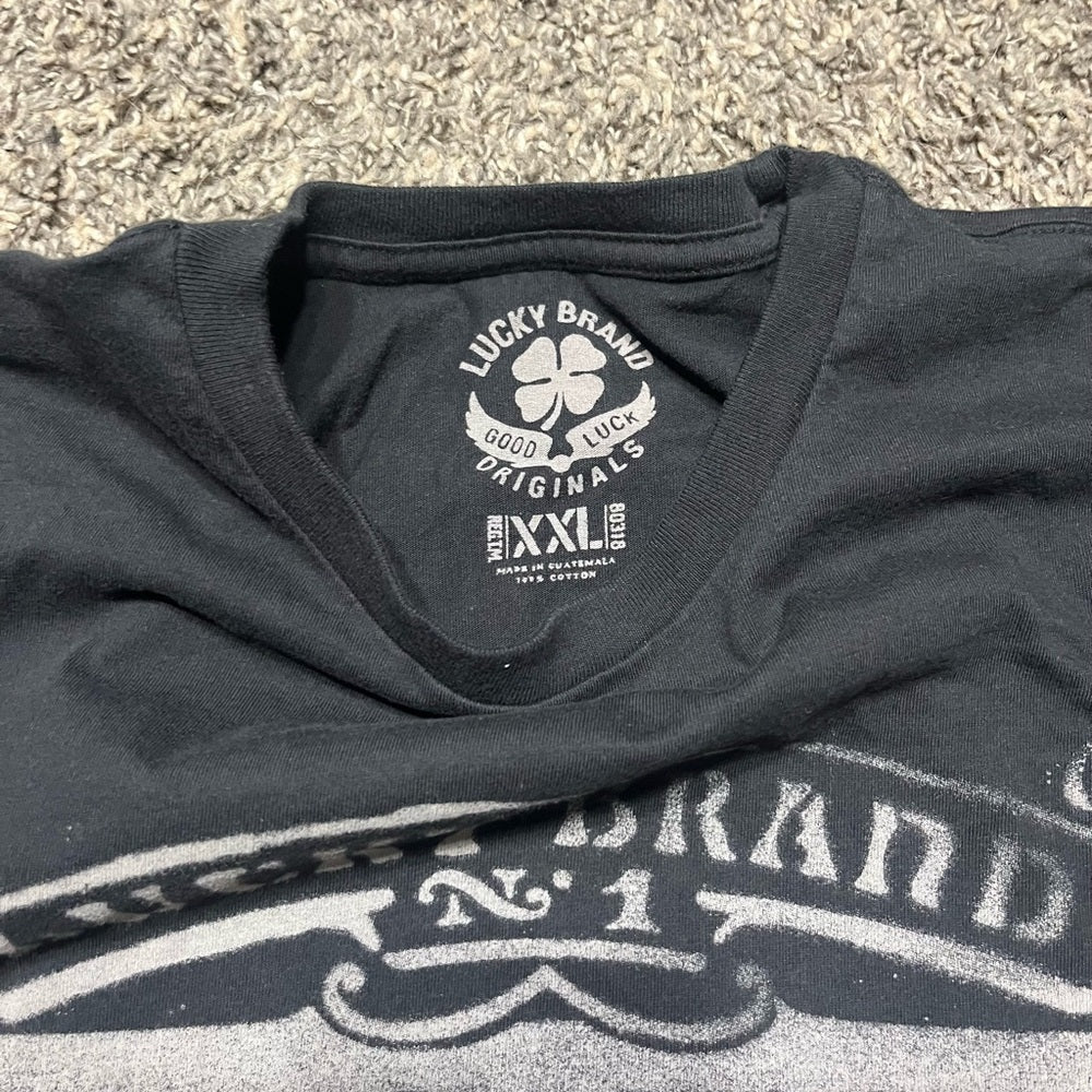 Lucky Brand Men's Graphic Black Tee