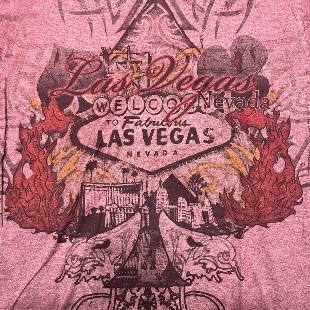 Las Vegas Graphic Men's Shirt - Pink