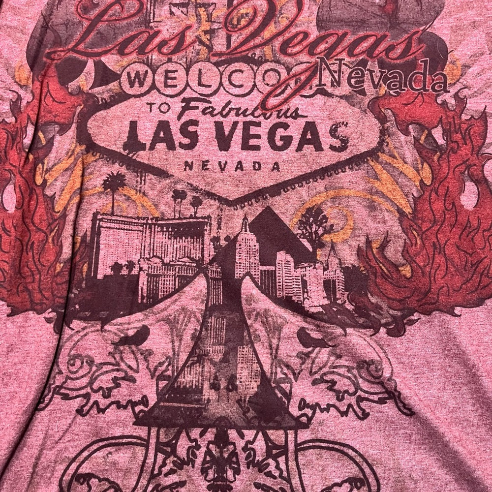 Las Vegas Graphic Men's Shirt - Pink