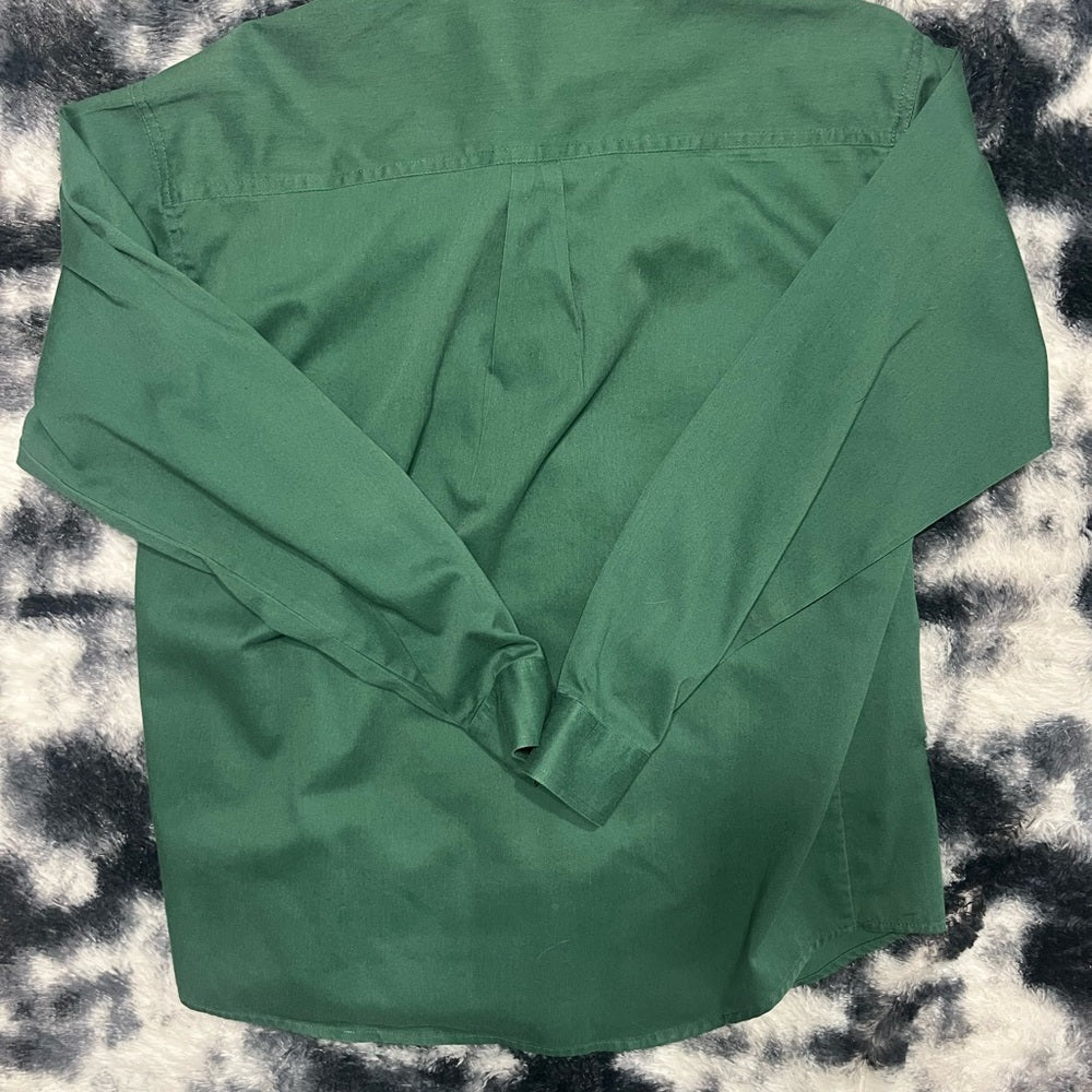 Calvin Klein Men's Forest Green Button Down Shirt