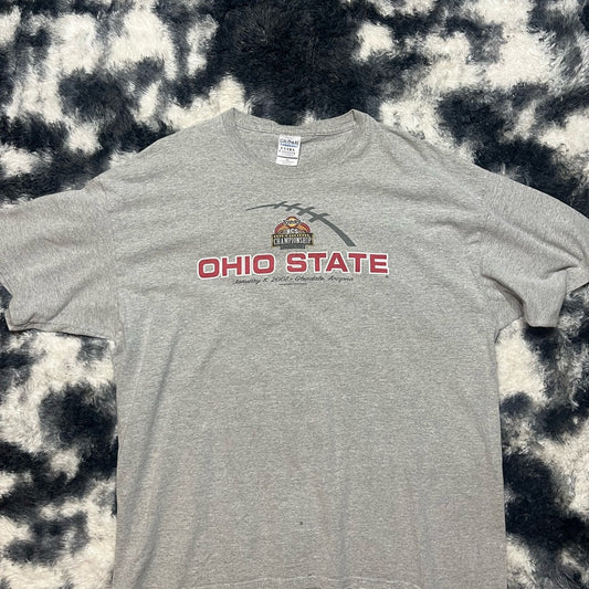 Gray Ohio State Tee - 2003 BCS Championship