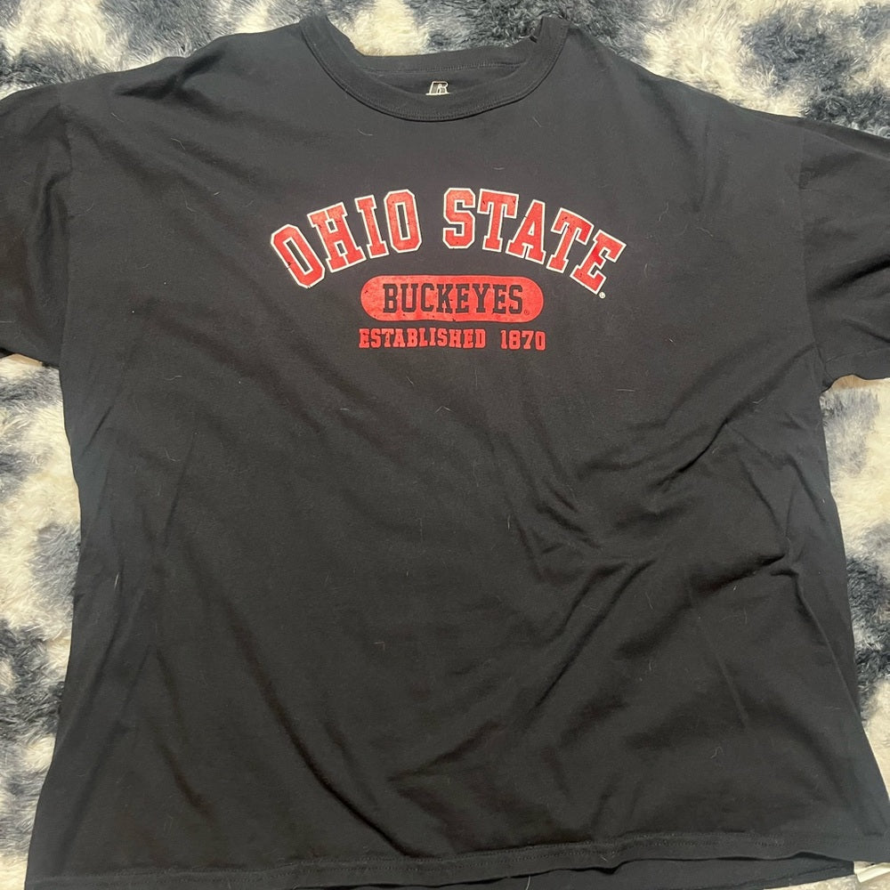 Russell Athletic Black Ohio State Tee