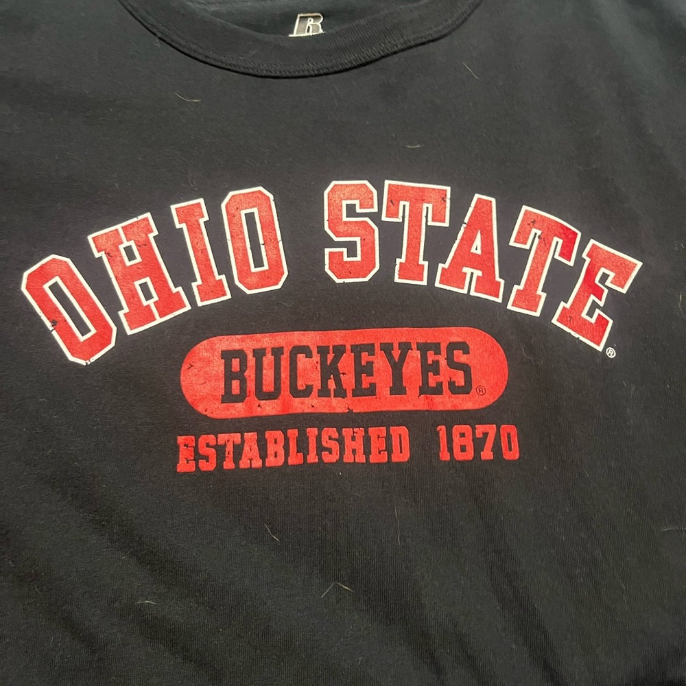Russell Athletic Black Ohio State Tee
