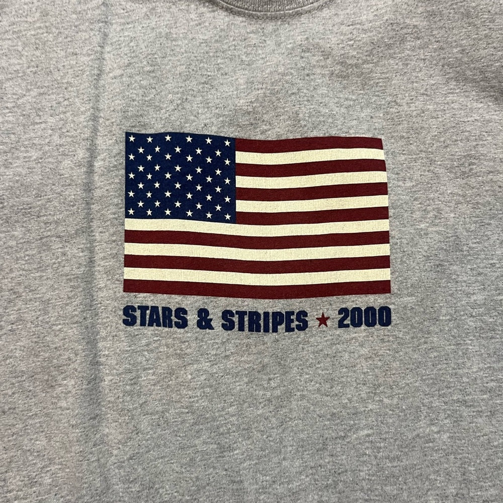 Gray T-Shirt with Red Stars