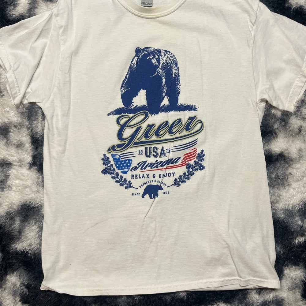 Greer White Bear Graphic Men's T-Shirt