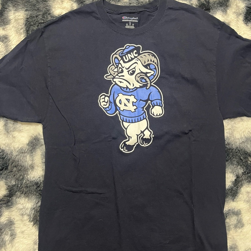 Champion UNC Navy Graphic Tee