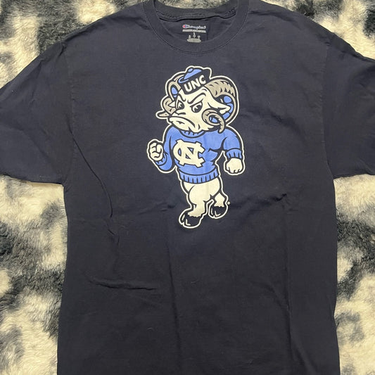 Champion UNC Navy Graphic Tee