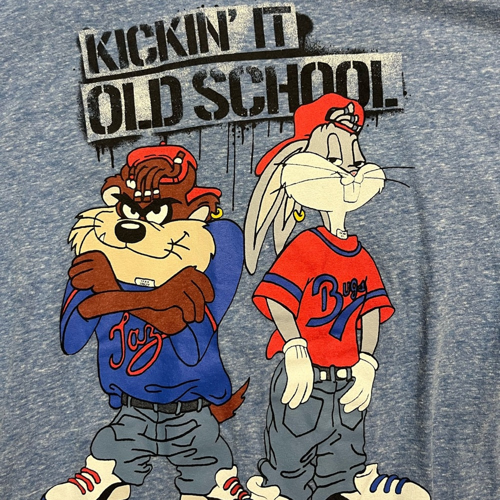 Warner Bros. Blue 'Kickin' It Old School' T-Shirt