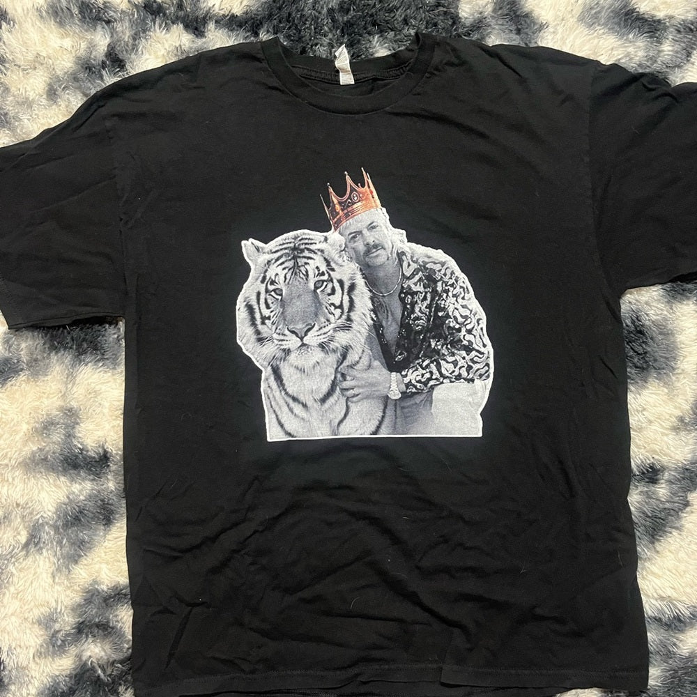 Tiger King Black Graphic Print