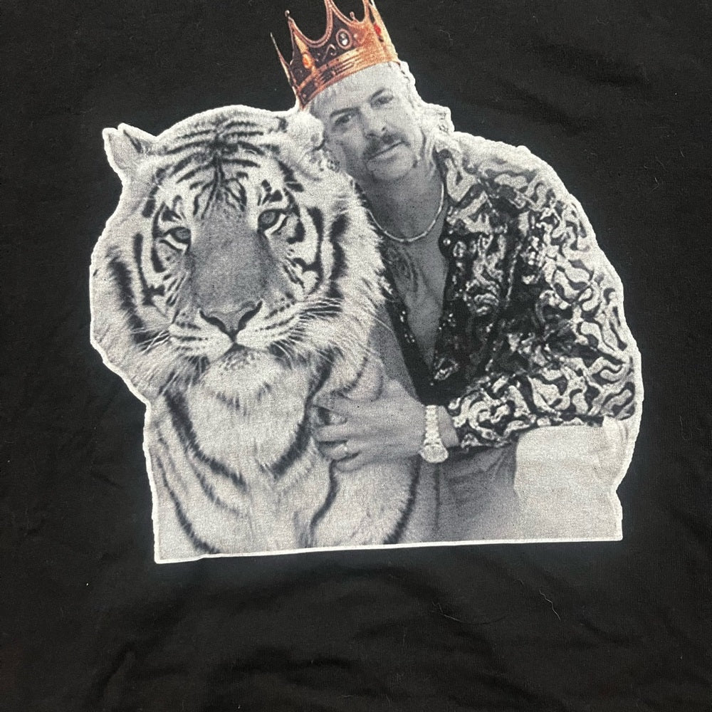 Tiger King Black Graphic Print