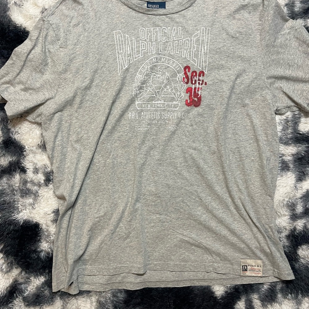 Ralph Lauren Gray Graphic Tee