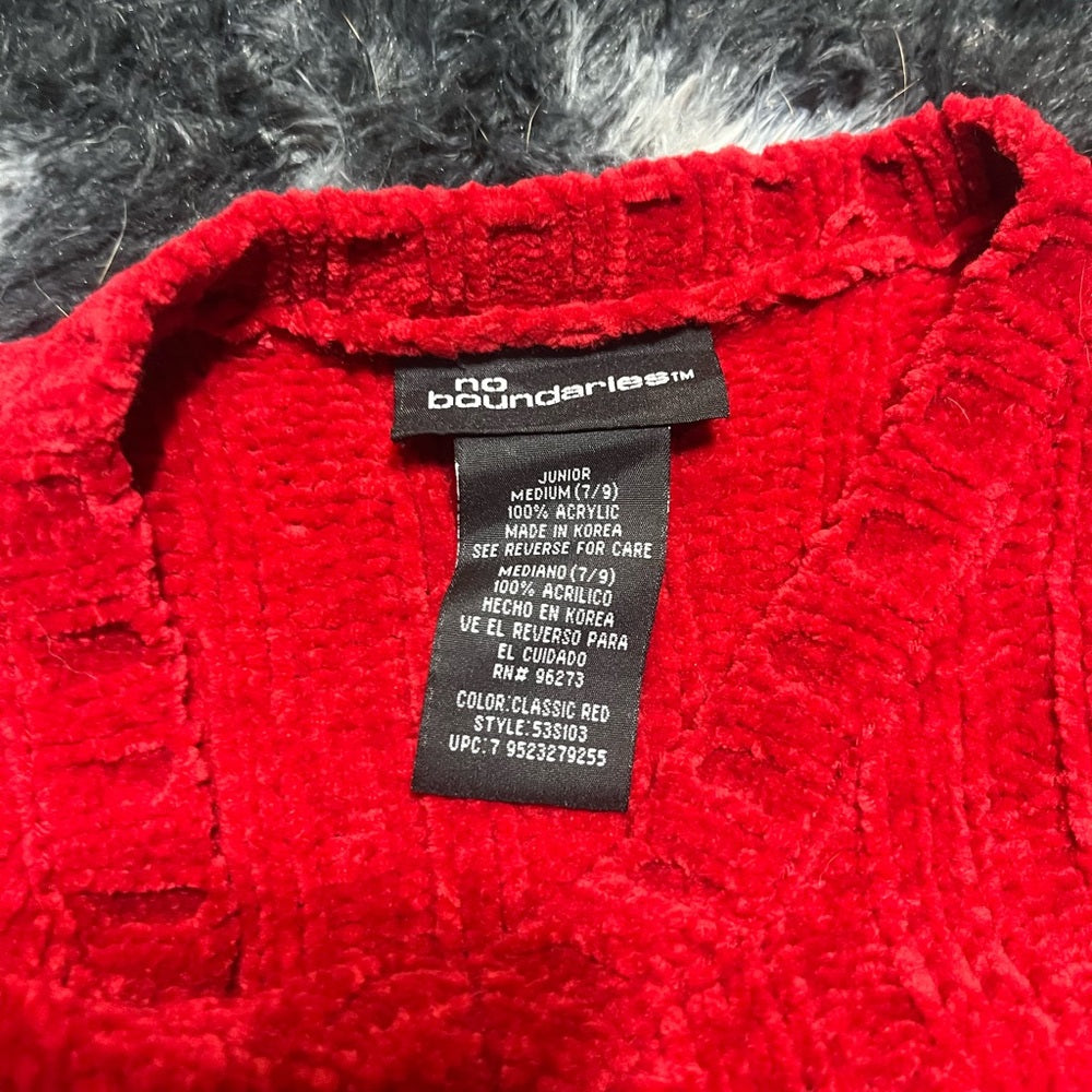 No Boundaries Vibrant Red Sweater