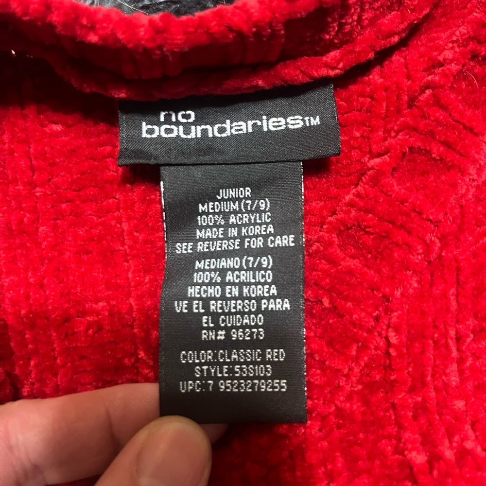 No Boundaries Vibrant Red Sweater