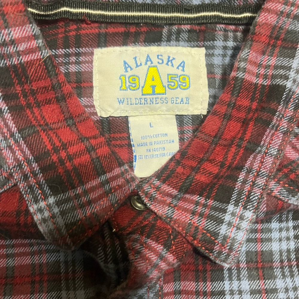 Classic Red and Blue Plaid Men's Shirt