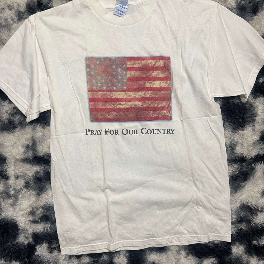 White American Flag T-Shirt