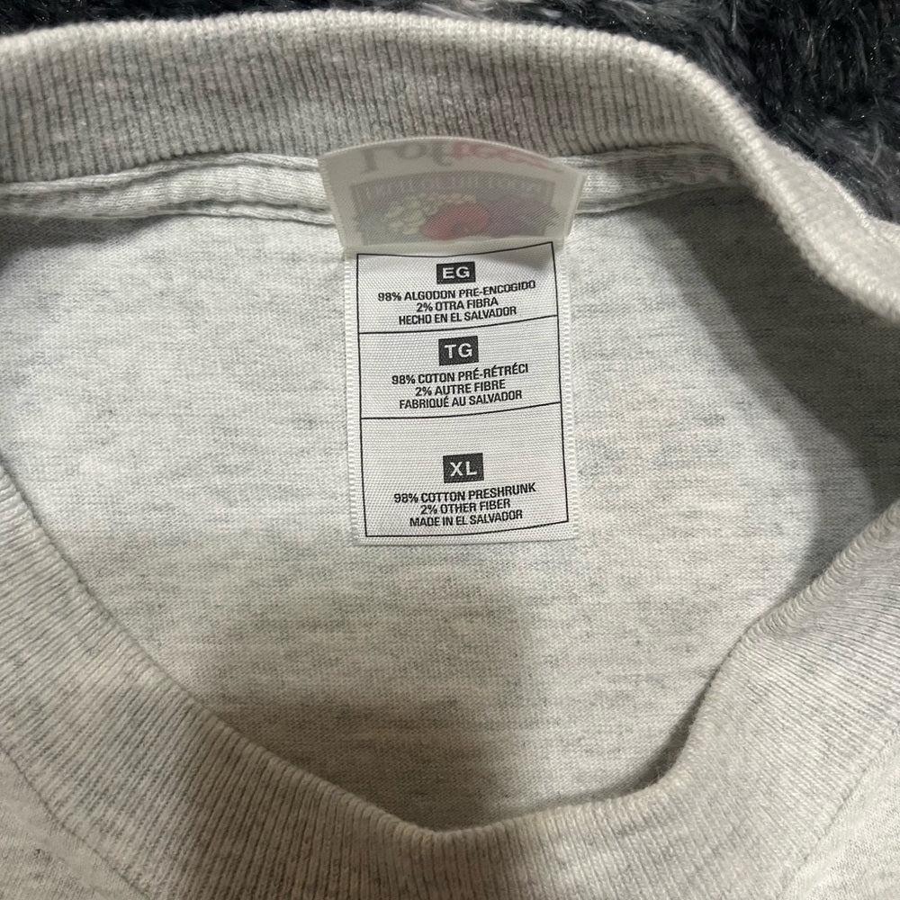 Light Gray Cotton “I don’t fear work” T-Shirt