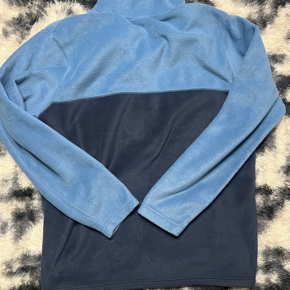 Columbia Light Blue and Navy Fleece Jacket