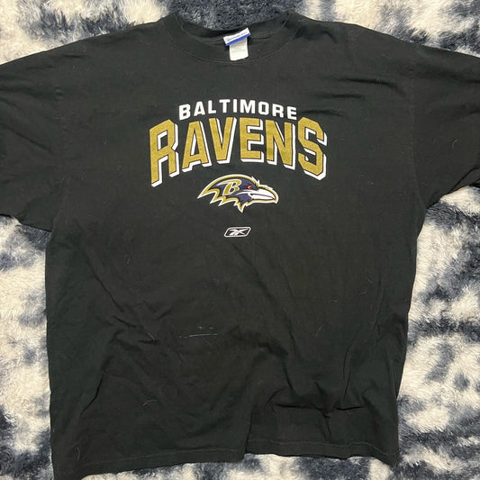 Reebok Black and Gold Baltimore Ravens Tee