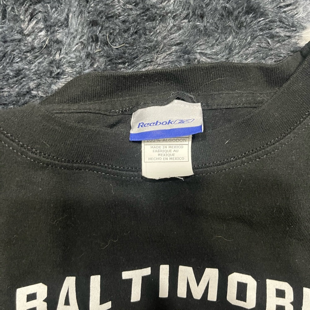 Reebok Black and Gold Baltimore Ravens Tee