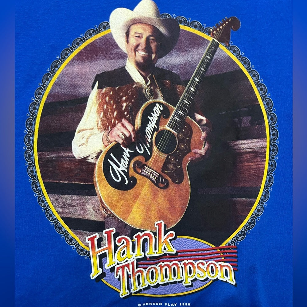 Blue Hank Thompson Graphic Tee