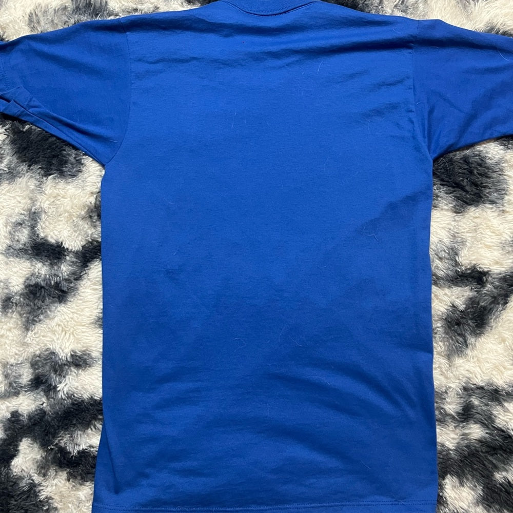 Vintage Jerzees Blue Tee with Angel Graphic