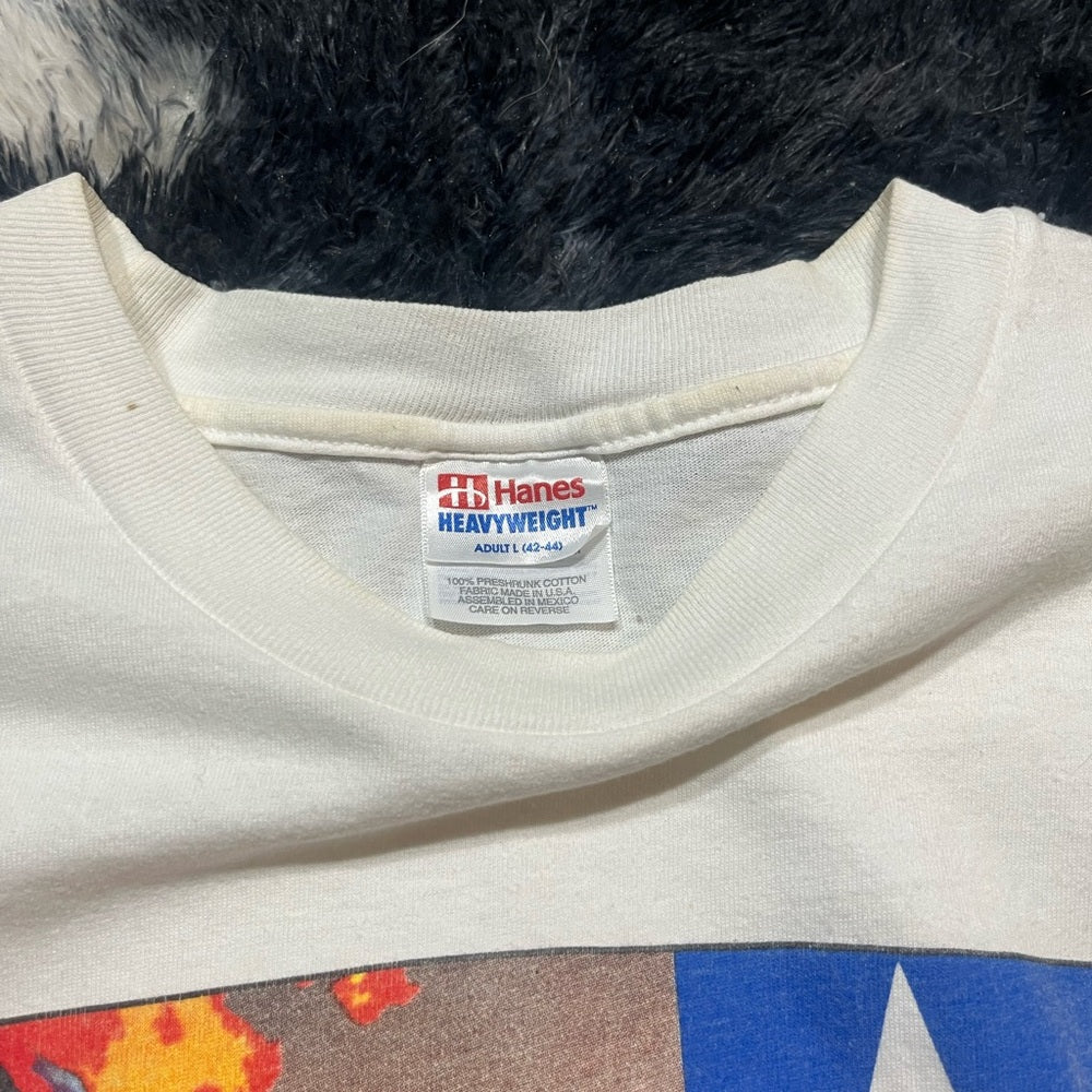 Vintage White Hotter'N Hell Hundred T-Shirt