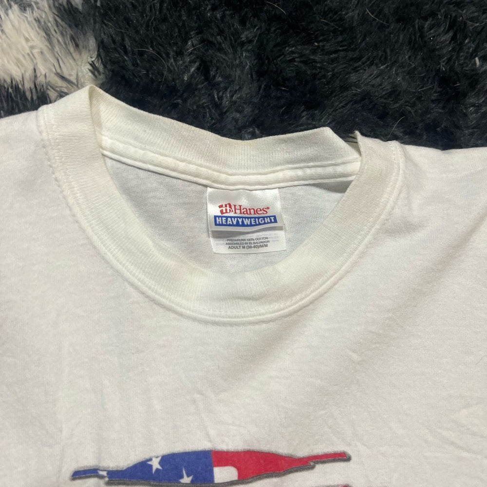 Vintage White Graphic T-Shirt for Men
