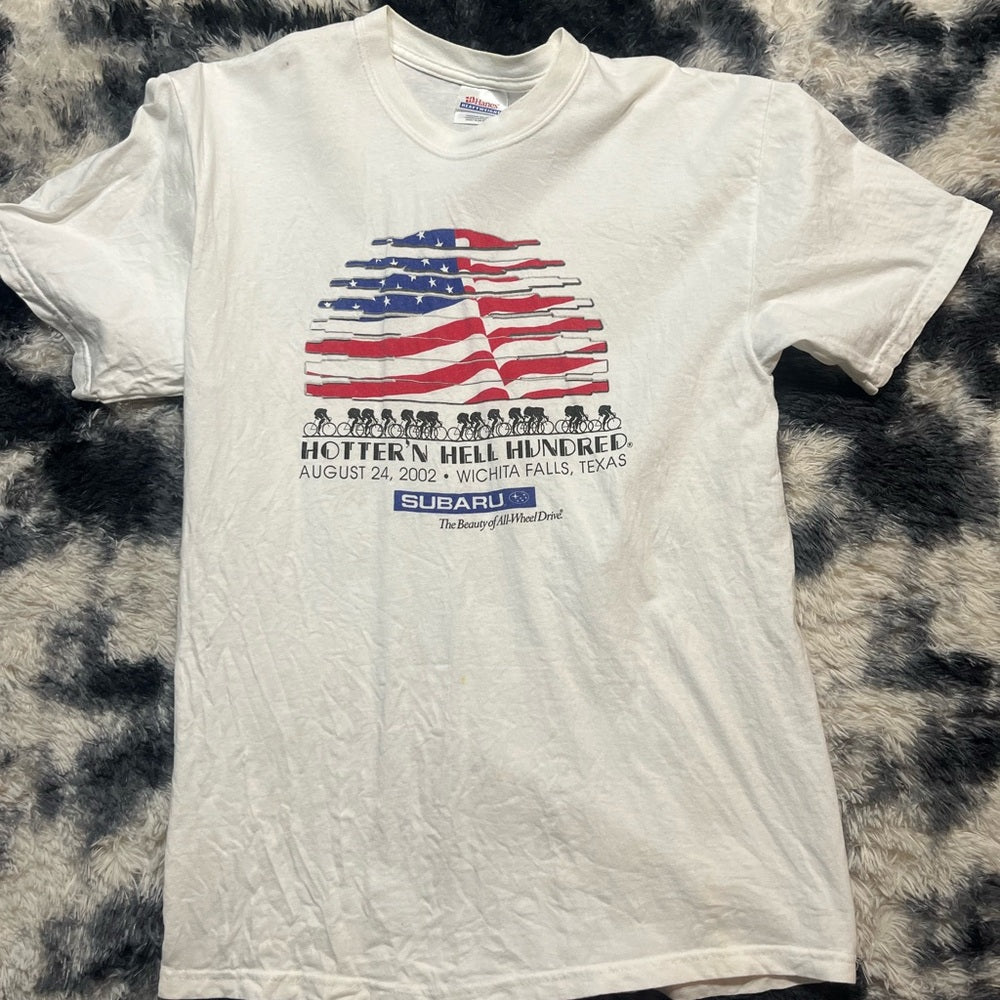 Vintage White Graphic T-Shirt for Men