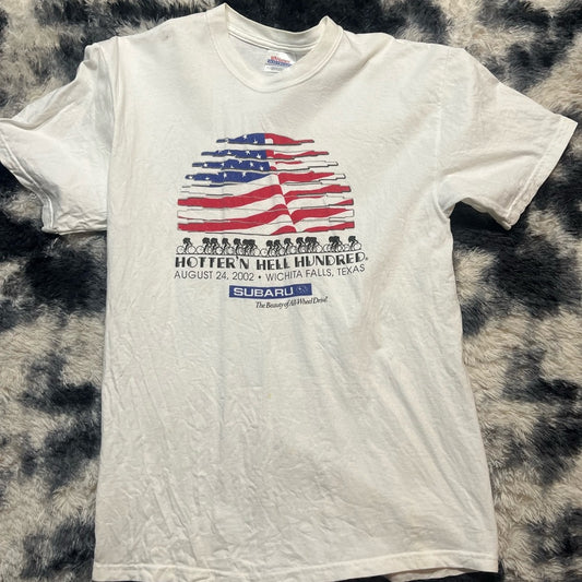 Vintage White Graphic T-Shirt for Men