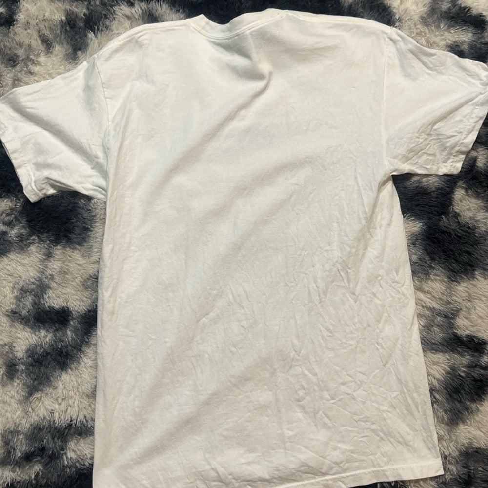 Vintage White Graphic T-Shirt for Men