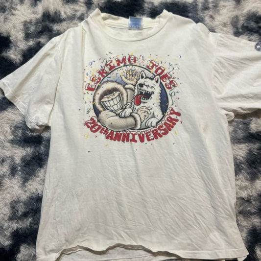 Vintage Eskimo Joe’s 20th Anniversary White Graphic T-Shirt
