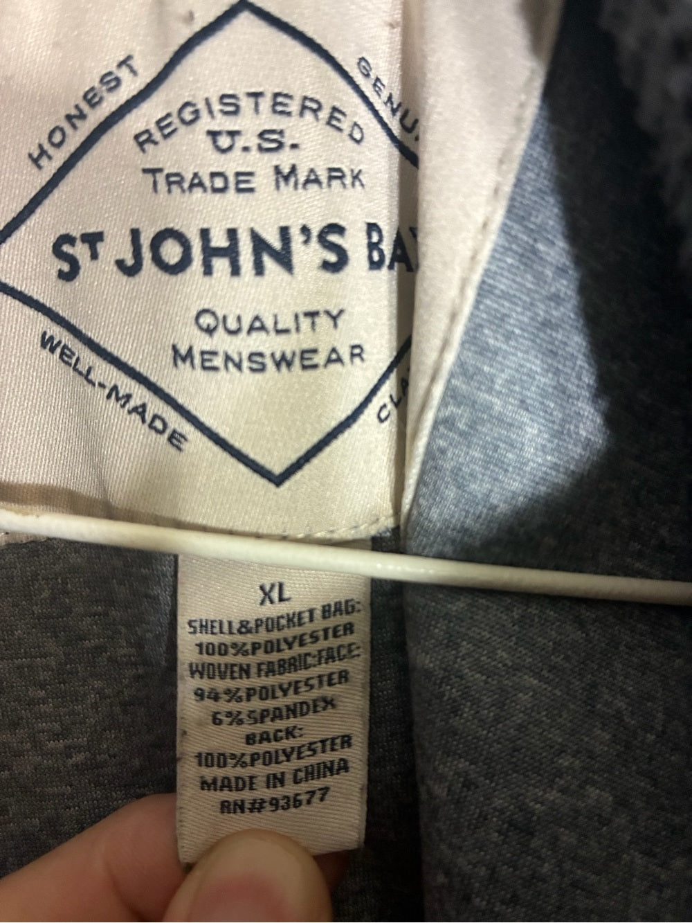 St. John's Bay Dark Gray Sherpa Fleece Vest