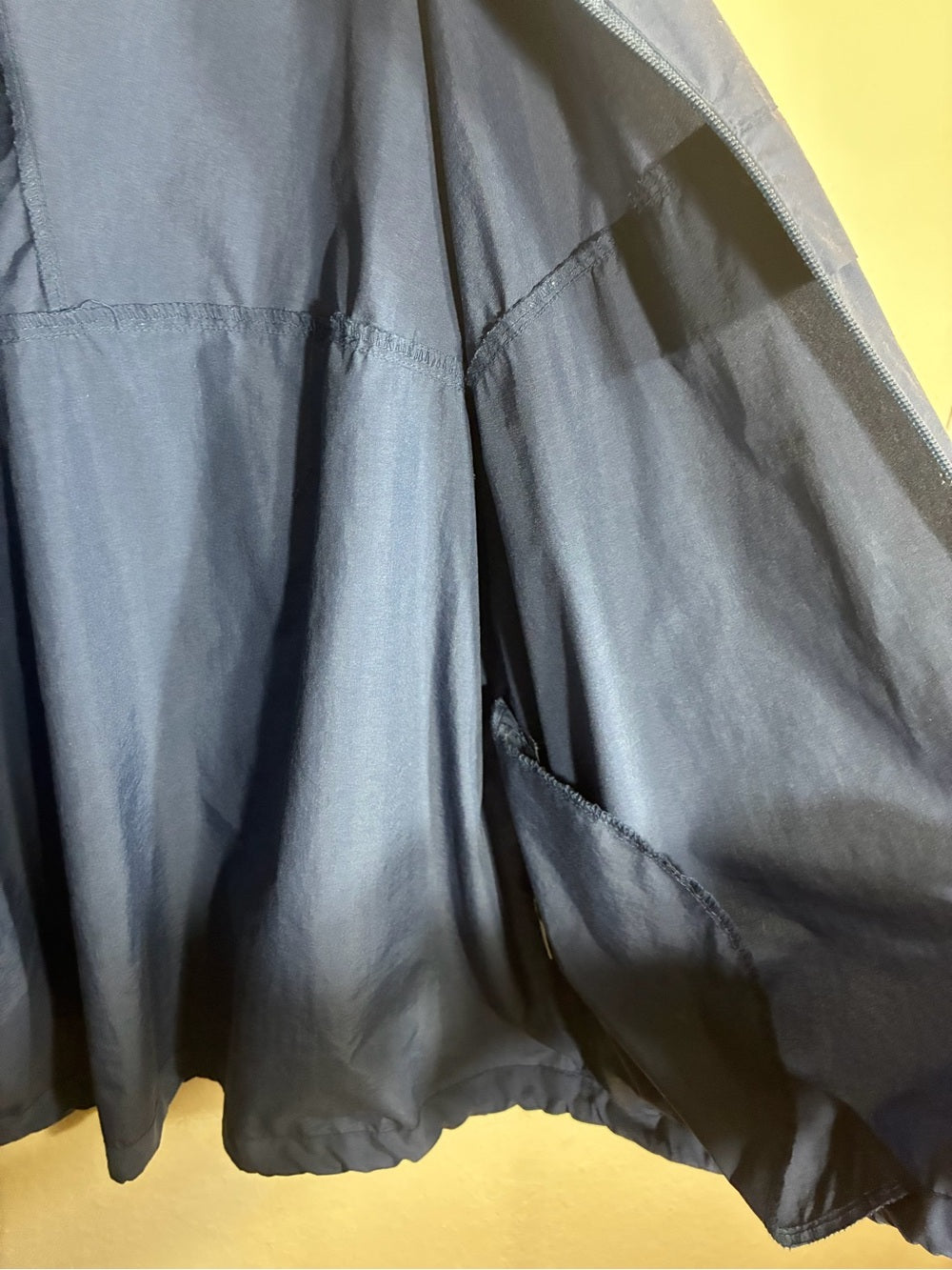 Men's Hooded Navy Windbreaker Jacket