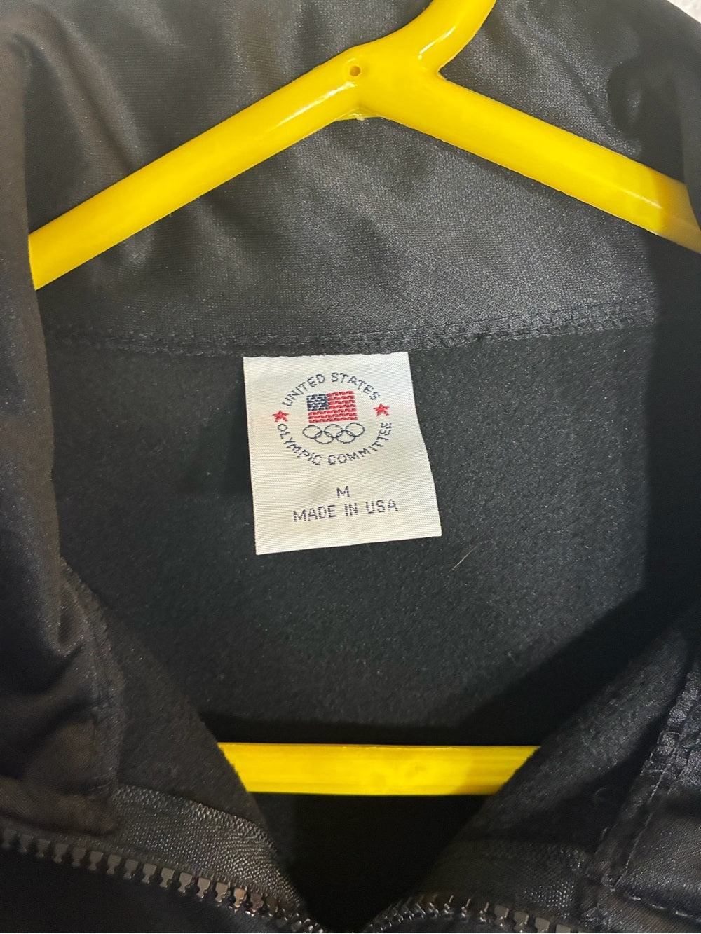 USA Olympic Black Performance Full-Zip Jacket - Men's